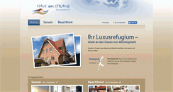 Desktop Screenshot of haus-am-strand-sylt.de
