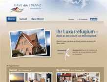 Tablet Screenshot of haus-am-strand-sylt.de